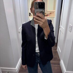 Classic Stella McCartney 1 button blazer in navy blue size 40 Italian (4 US)